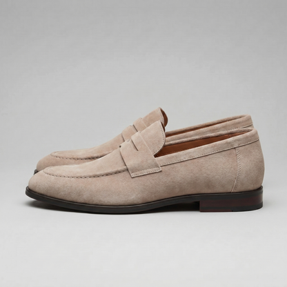 Homme Loafers Penny avec Bride et Couture Mocassin