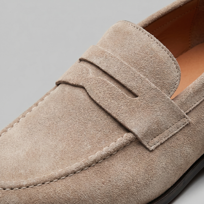 Homme Loafers Penny avec Bride et Couture Mocassin