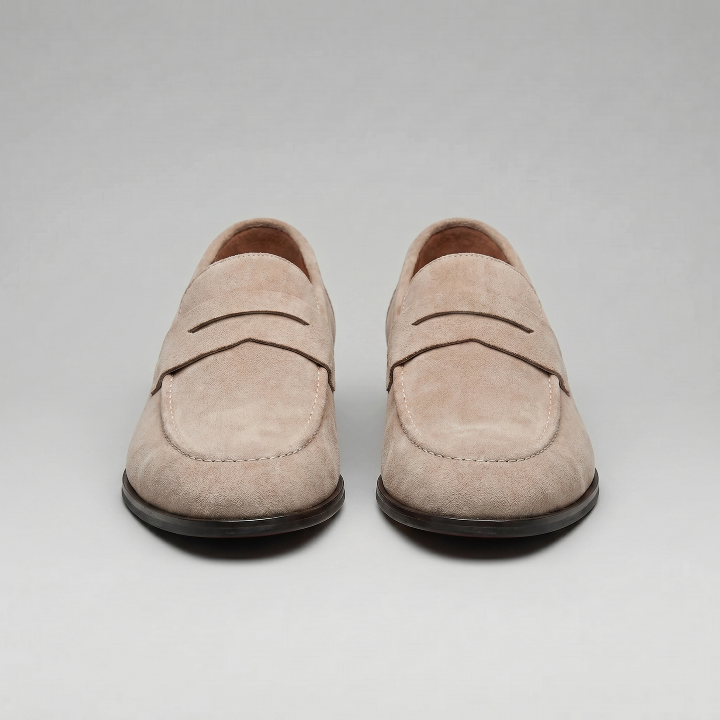 Homme Loafers Penny avec Bride et Couture Mocassin