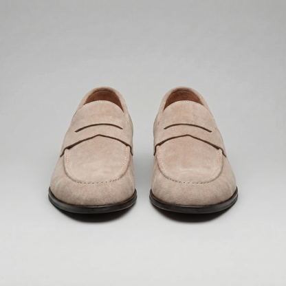 Homme Loafers Penny avec Bride et Couture Mocassin