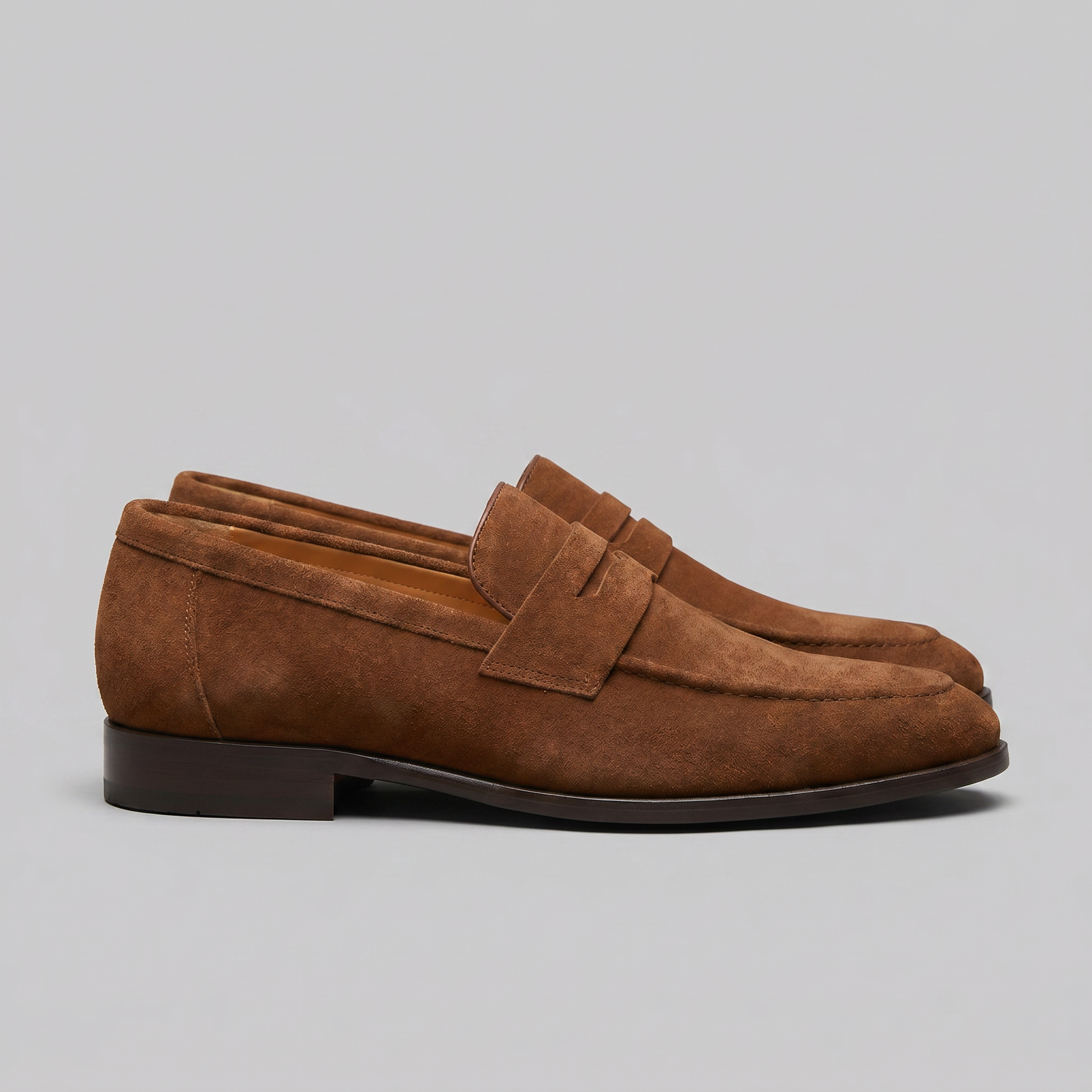 Homme Loafers Penny avec Bride et Couture Mocassin
