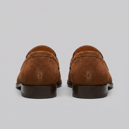 Homme Loafers Penny avec Bride et Couture Mocassin