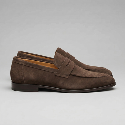 Homme Loafers Penny avec Bride et Couture Mocassin