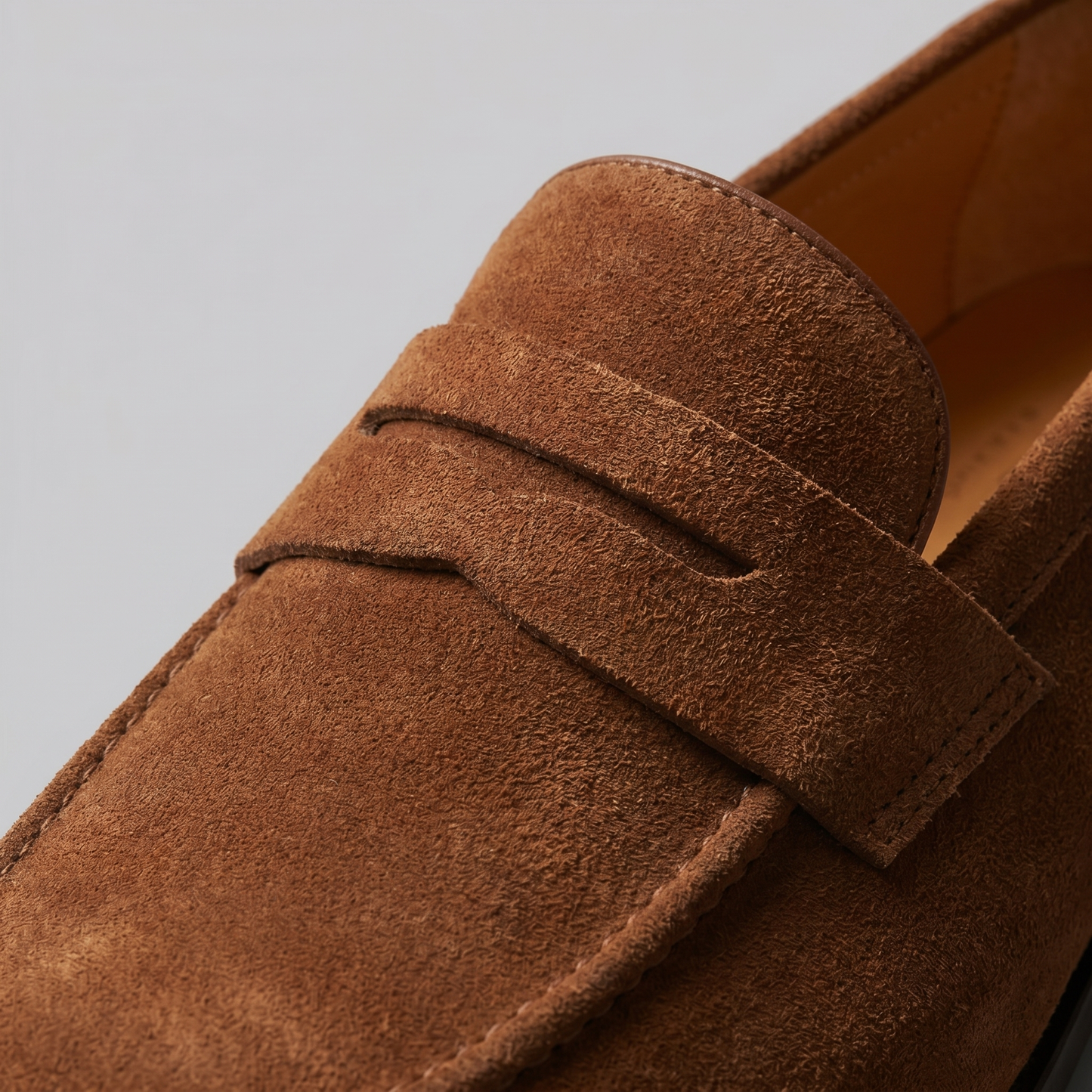 Homme Loafers Penny avec Bride et Couture Mocassin