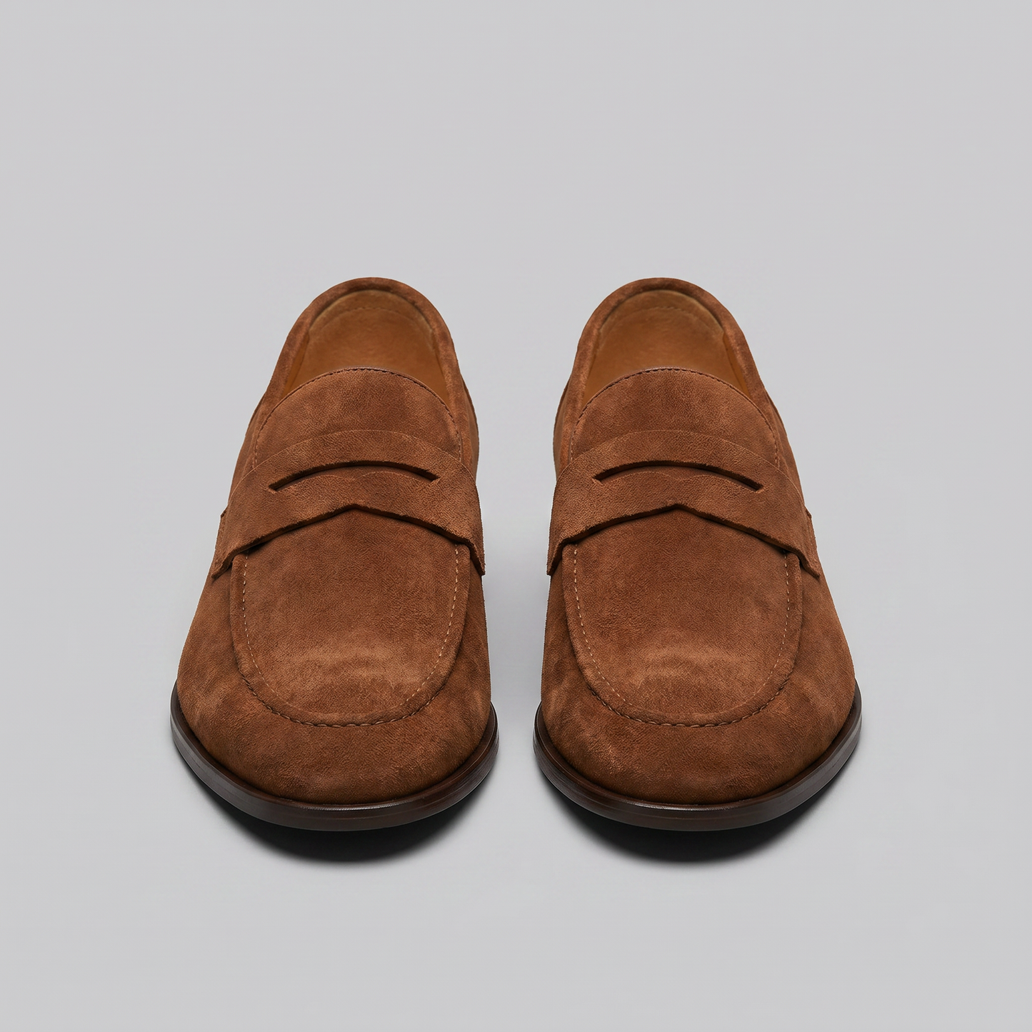 Homme Loafers Penny avec Bride et Couture Mocassin