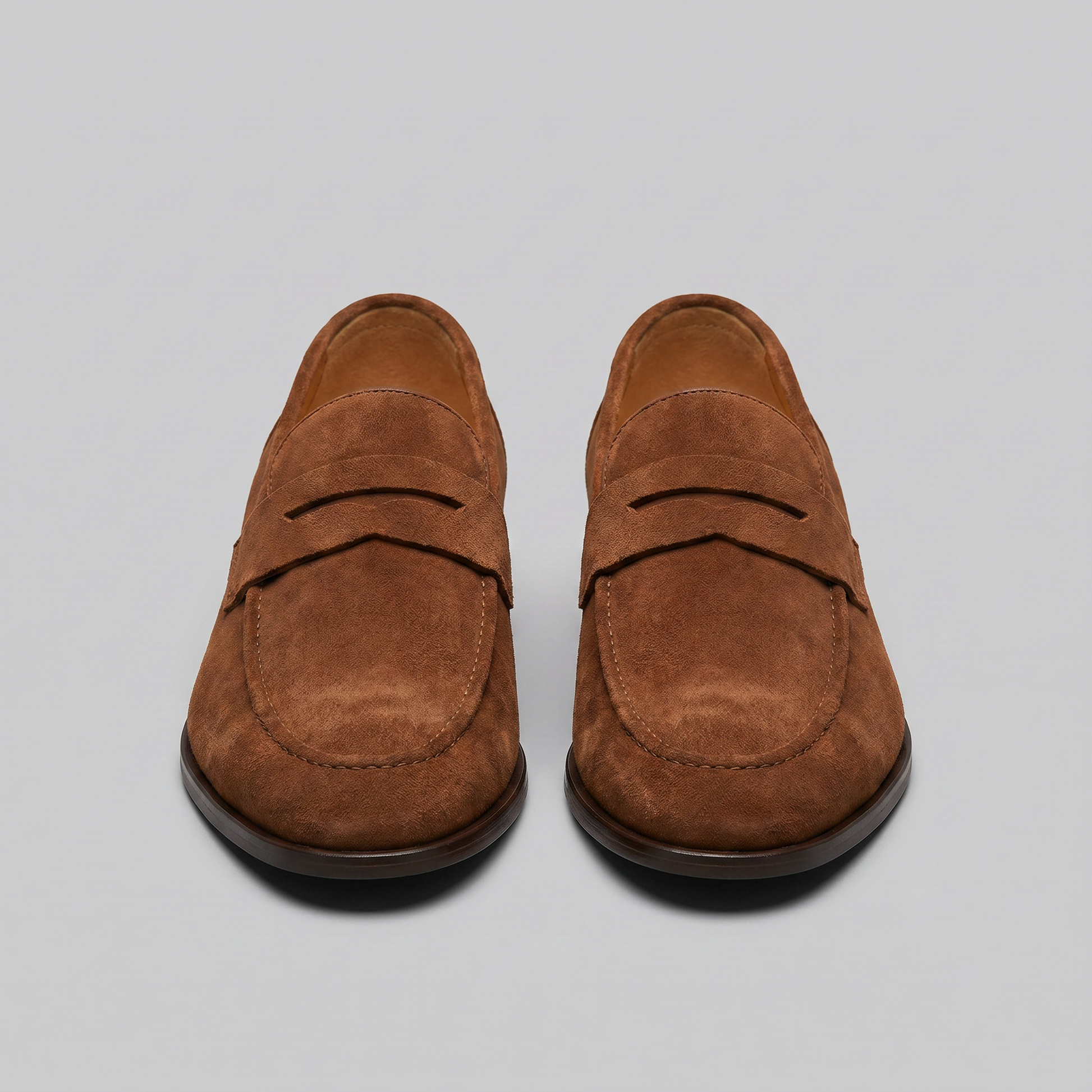 Homme Loafers Penny avec Bride et Couture Mocassin