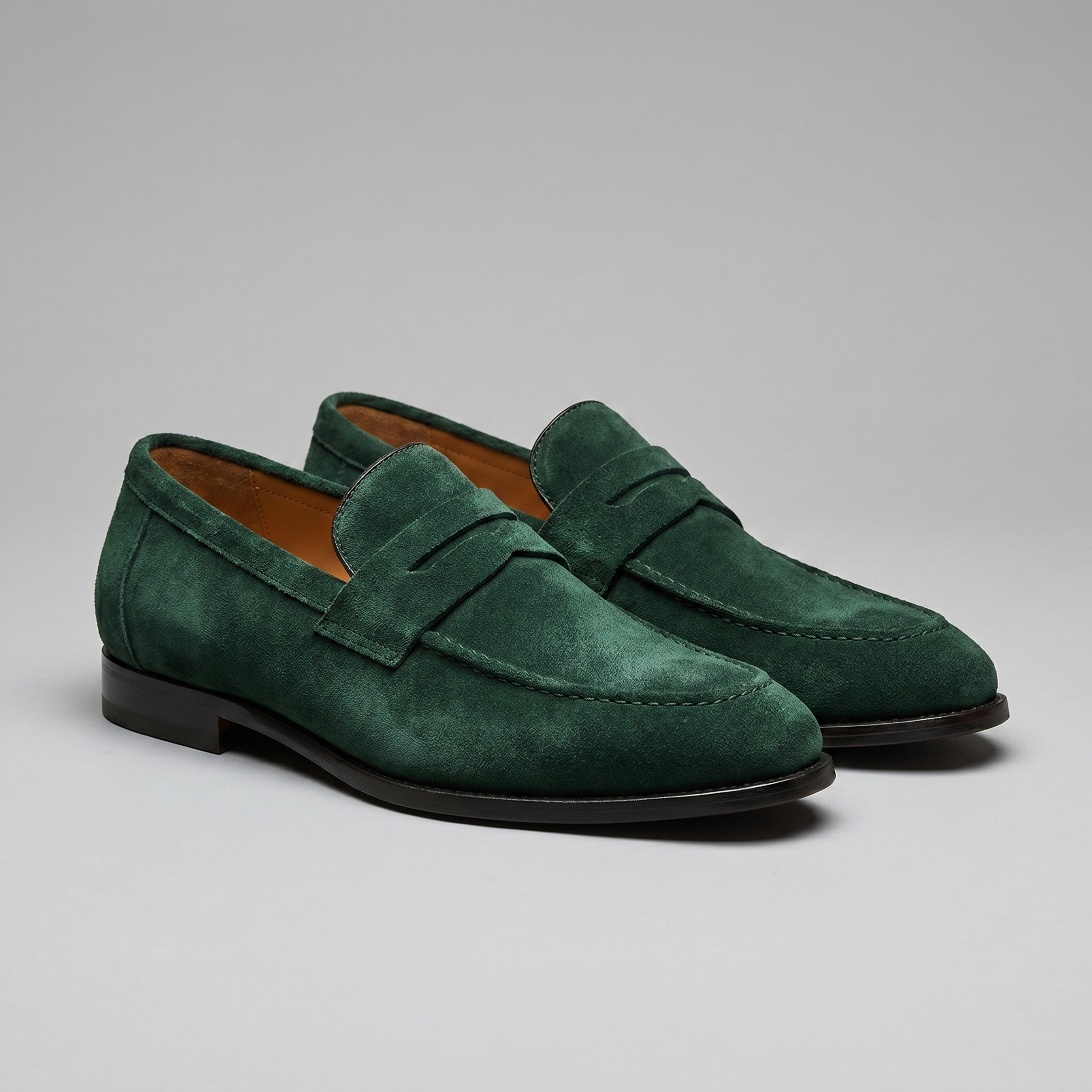 Homme Loafers Penny avec Bride et Couture Mocassin