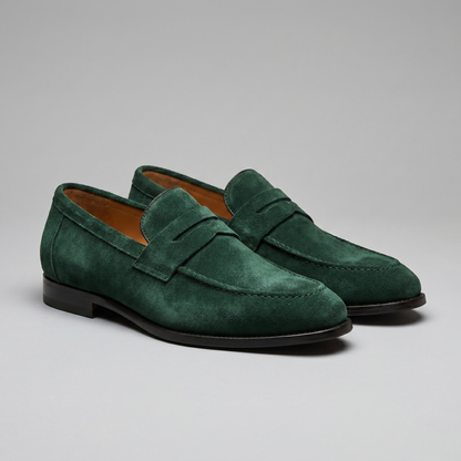 Homme Loafers Penny avec Bride et Couture Mocassin