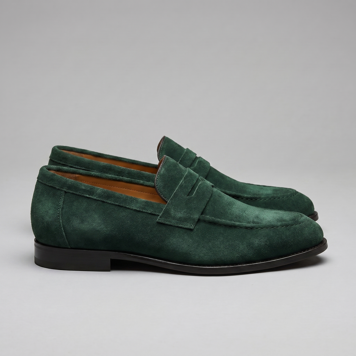 Homme Loafers Penny avec Bride et Couture Mocassin
