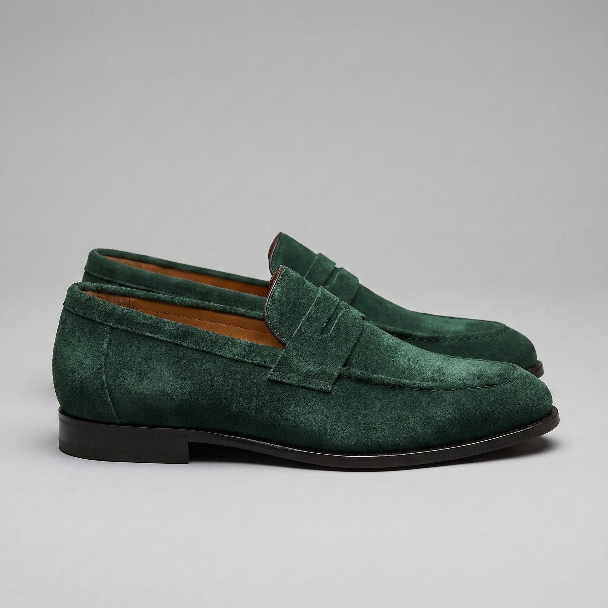 Homme Loafers Penny avec Bride et Couture Mocassin