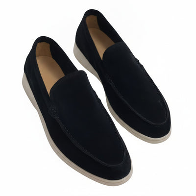 Homme Loafers Slip-on avec Semelle Blanche