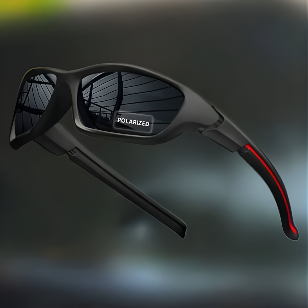 Homme Lunettes de Soleil de Sport Polarisées Enveloppantes