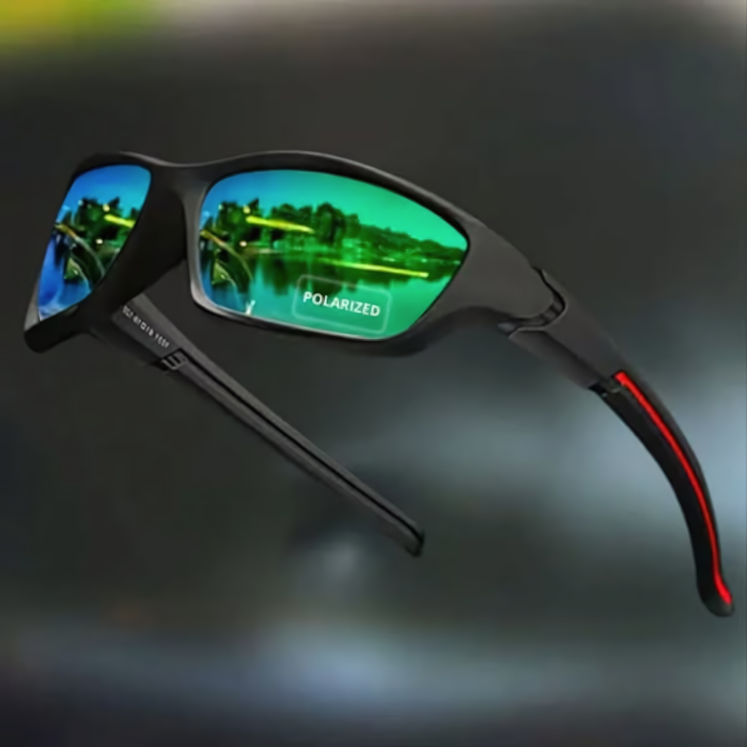 Homme Lunettes de Soleil de Sport Polarisées Enveloppantes