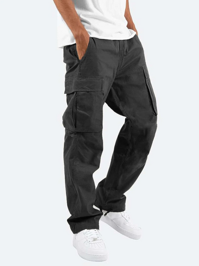 Homme Pantalon Cargo Longue Coupe Décontractée avec Poches Latérales