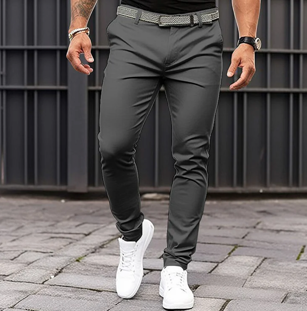 Homme Pantalon Chino Slim Fit Long