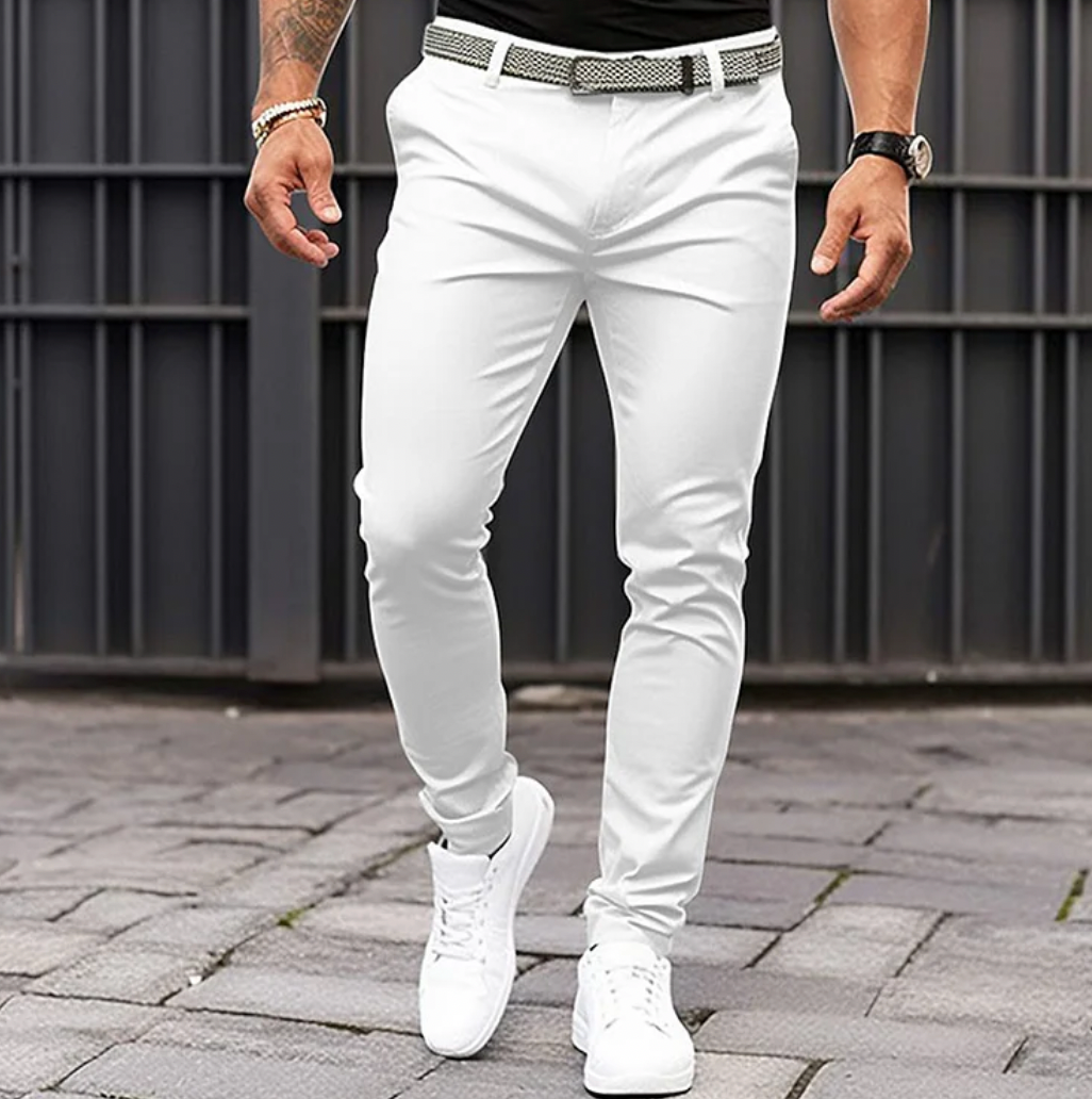 Homme Pantalon Chino Slim Fit Long