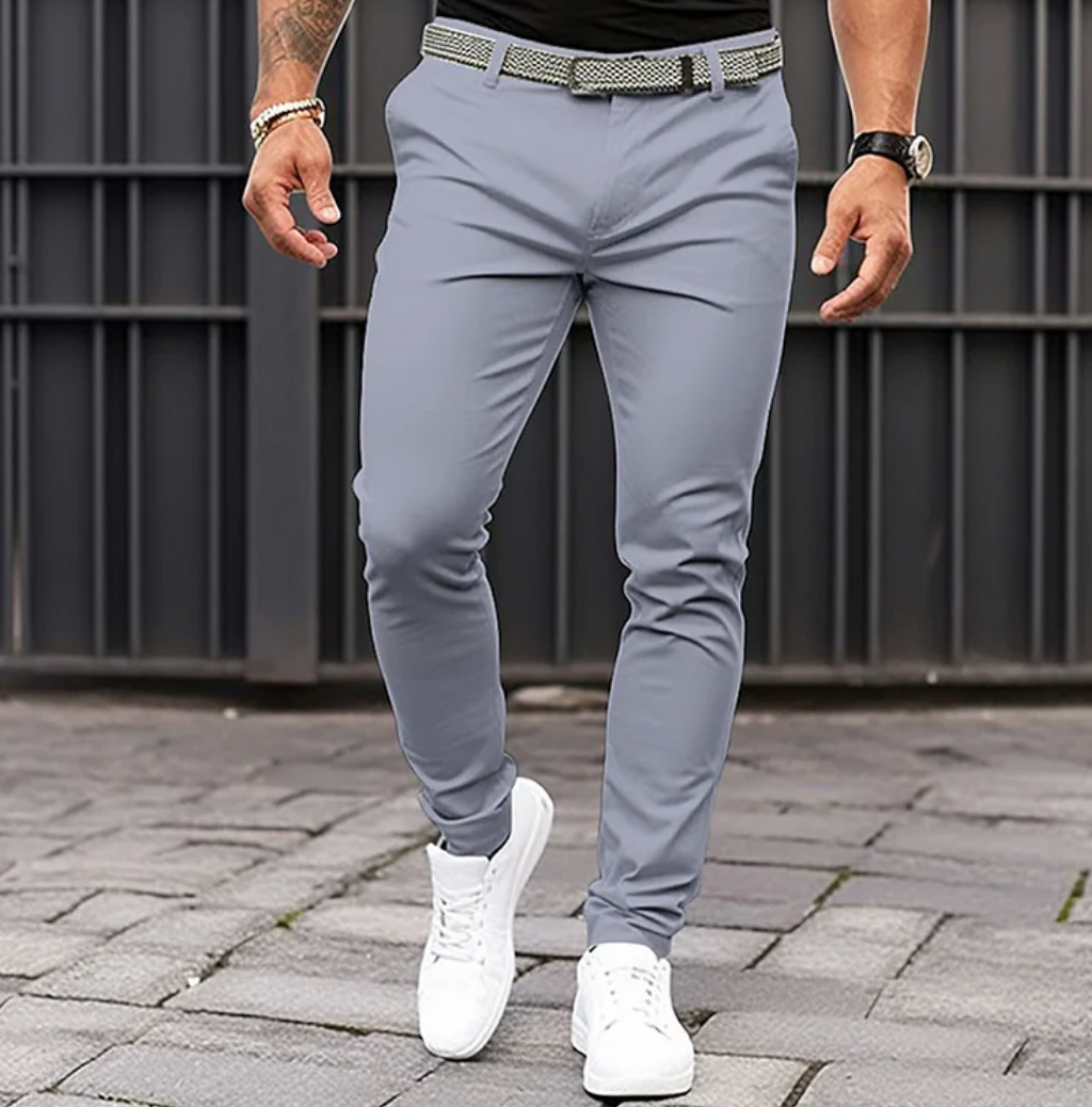 Homme Pantalon Chino Slim Fit Long