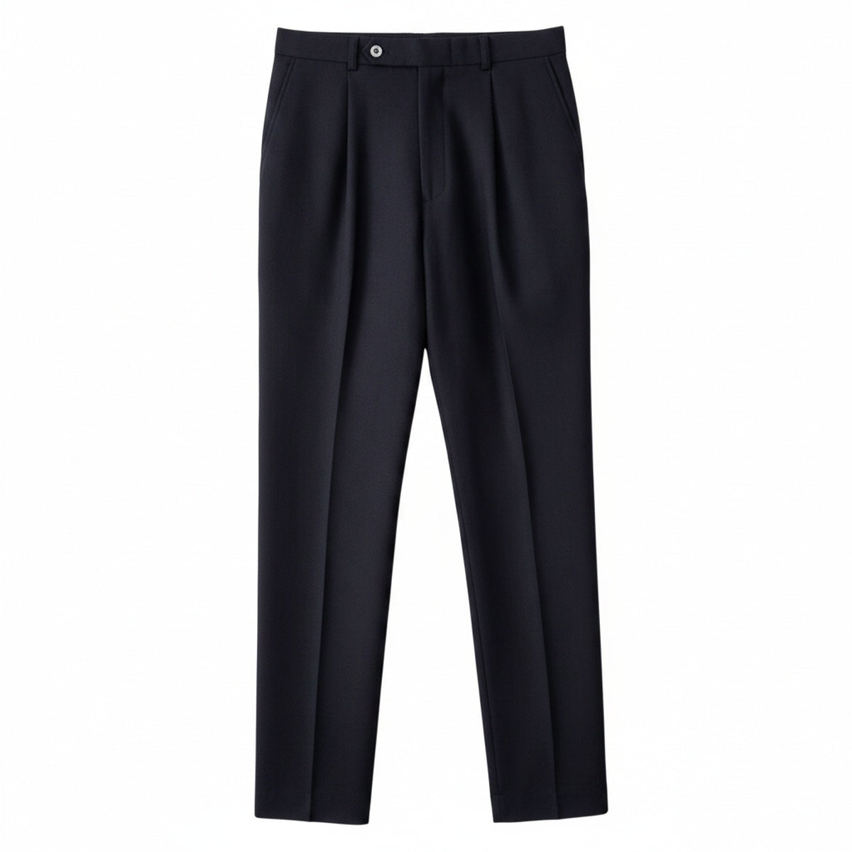 Homme Pantalon de Costume Taille Haute à Pinces Slim Fit