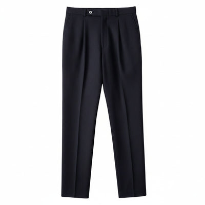 Homme Pantalon de Costume Taille Haute à Pinces Slim Fit