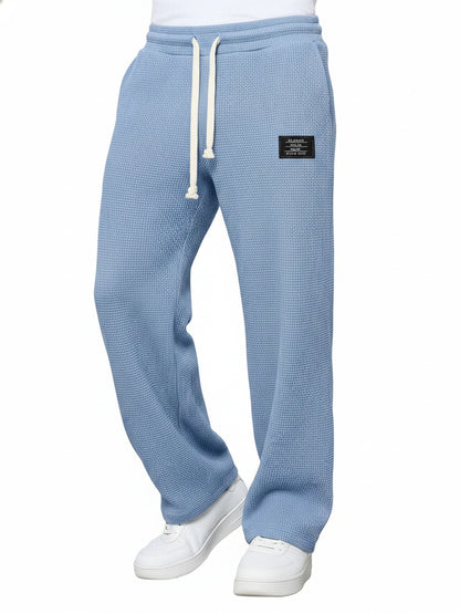 Homme Pantalon de Jogging Droit à Taille Élastique