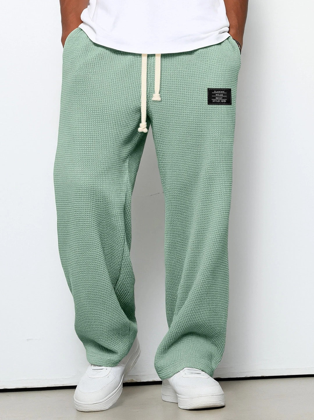 Homme Pantalon de Jogging Relaxed Fit avec Cordon de Serrage