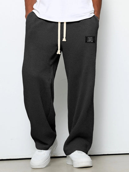 Homme Pantalon de Jogging Relaxed Fit avec Cordon de Serrage