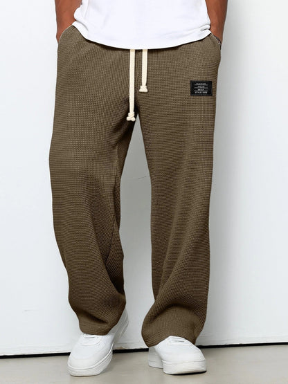 Homme Pantalon de Jogging Relaxed Fit avec Cordon de Serrage