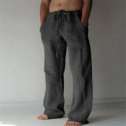 Homme Pantalon de Loisirs Long avec Cordon de Serrage et Poches Latérales