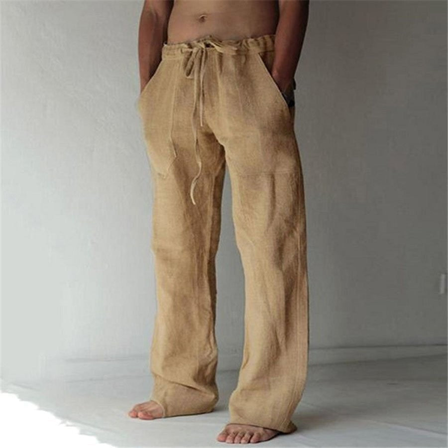 Homme Pantalon de Loisirs Long avec Cordon de Serrage et Poches Latérales