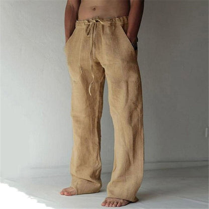Homme Pantalon de Loisirs Long avec Cordon de Serrage et Poches Latérales