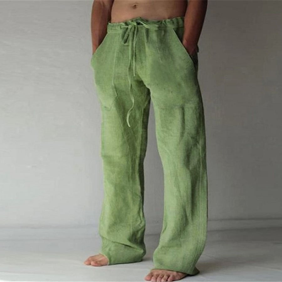 Homme Pantalon de Loisirs Long avec Cordon de Serrage et Poches Latérales