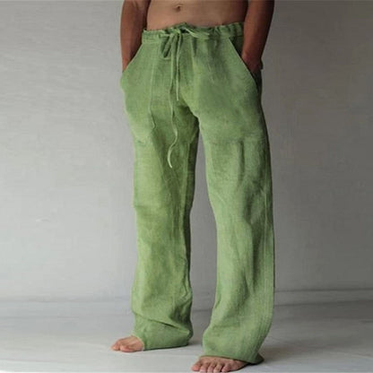 Homme Pantalon de Loisirs Long avec Cordon de Serrage et Poches Latérales