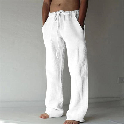 Homme Pantalon de Loisirs Long avec Cordon de Serrage et Poches Latérales