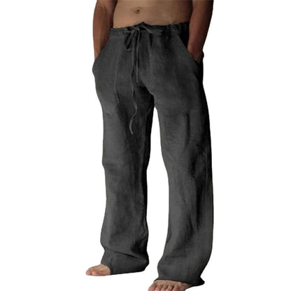 Homme Pantalon de Loisirs Long avec Cordon de Serrage et Poches Latérales