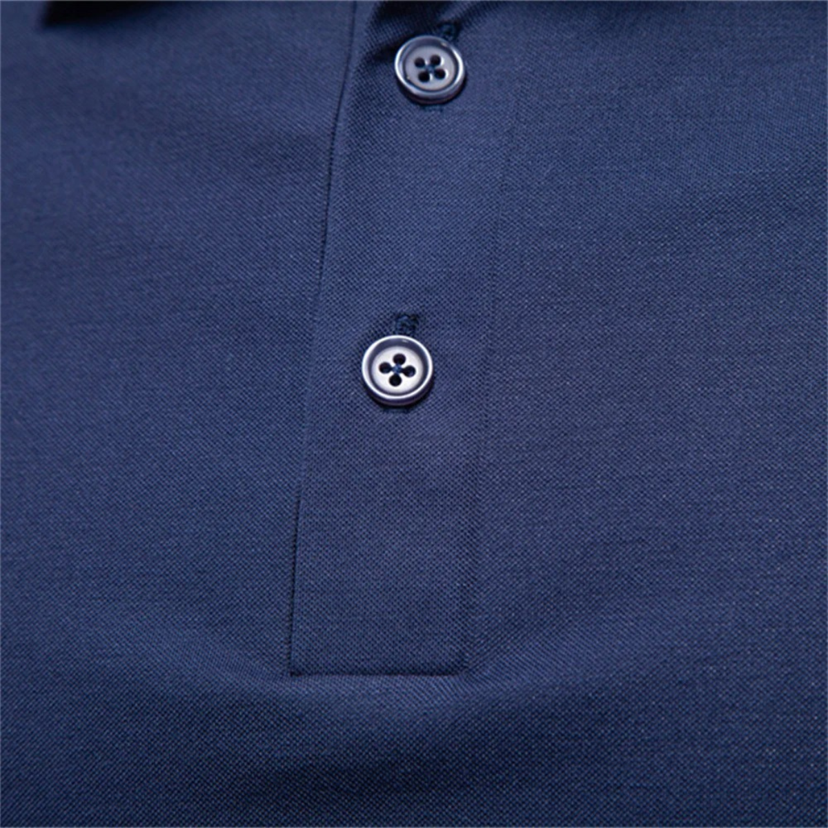 Homme Polo Manches Courtes Slim Fit avec Col Contrasté