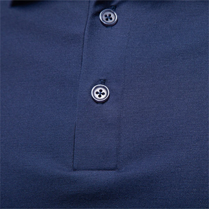 Homme Polo Manches Courtes Slim Fit avec Col Contrasté