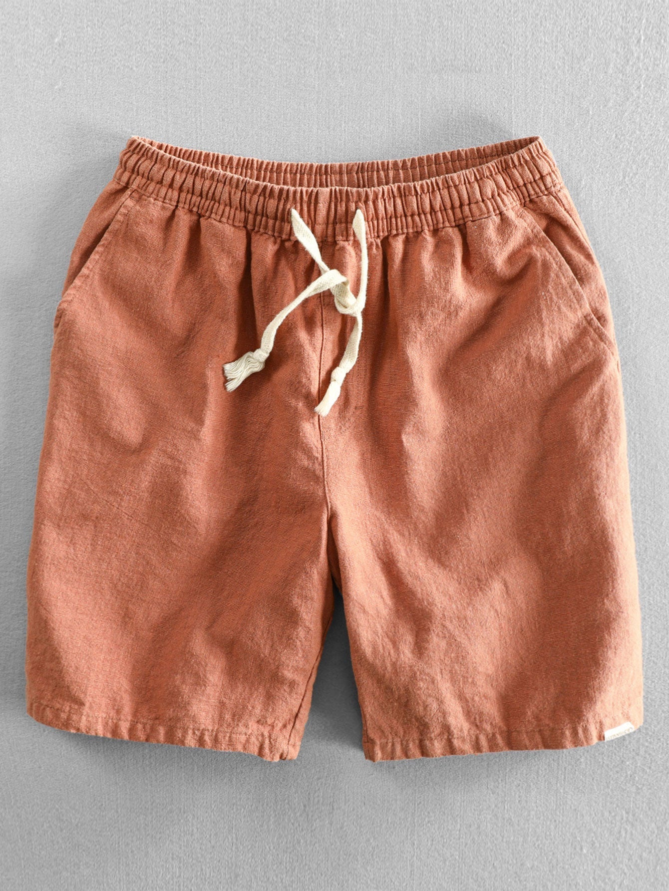 Homme Short à Cordon de Serrage avec Poches et Ceinture Élastique