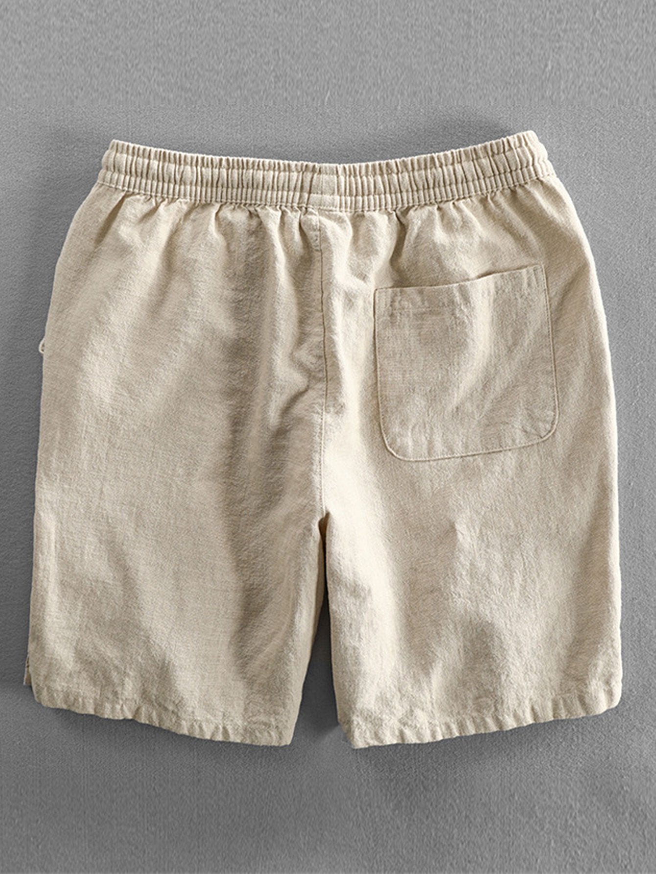 Homme Short à Cordon de Serrage avec Poches et Ceinture Élastique