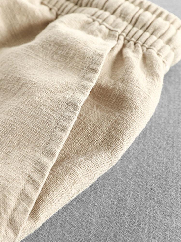 Homme Short à Cordon de Serrage avec Poches et Ceinture Élastique