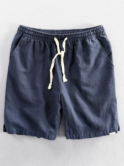 Homme Short à Cordon de Serrage avec Poches et Ceinture Élastique