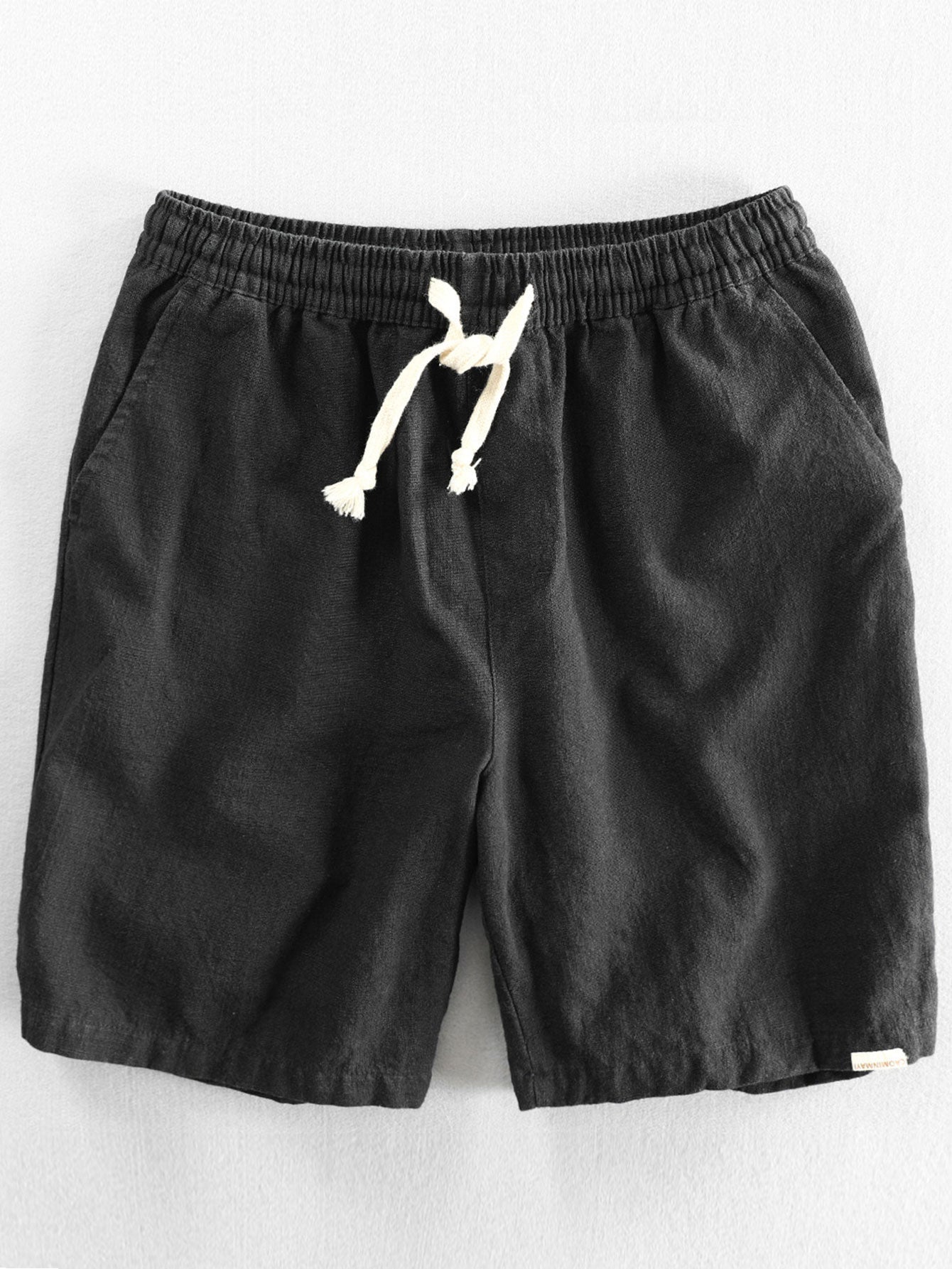 Homme Short à Cordon de Serrage avec Poches et Ceinture Élastique