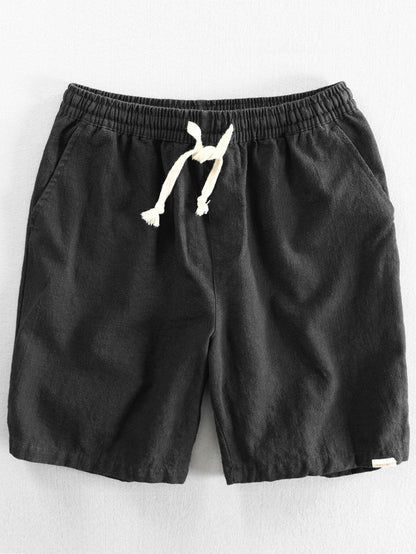 Homme Short à Cordon de Serrage avec Poches et Ceinture Élastique