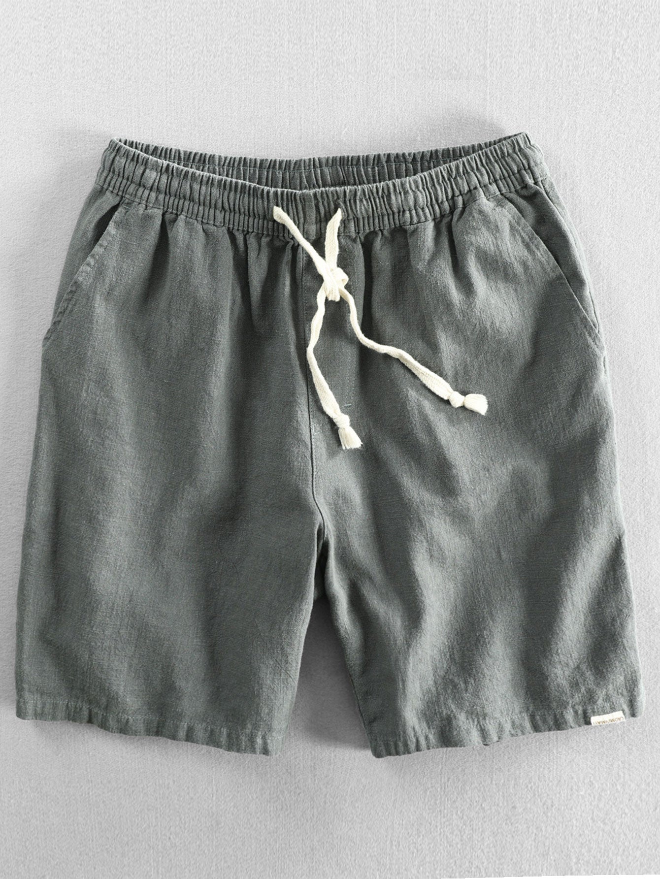 Homme Short à Cordon de Serrage avec Poches et Ceinture Élastique