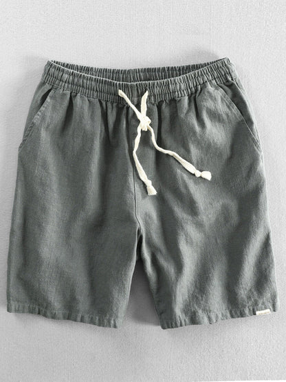 Homme Short à Cordon de Serrage avec Poches et Ceinture Élastique
