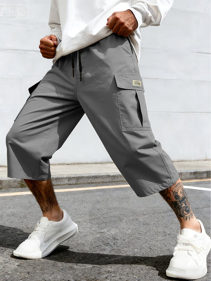 Homme Short Cargo avec Poches Latérales et Cordon de Serrage