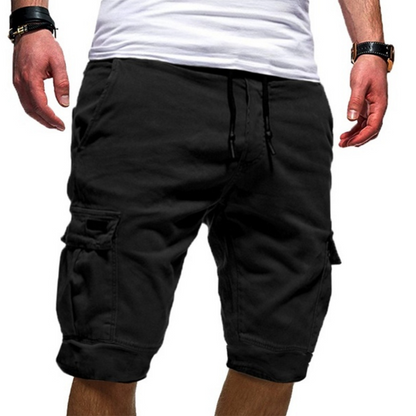 Homme Short Cargo avec Poches Latérales et Cordon de Serrage