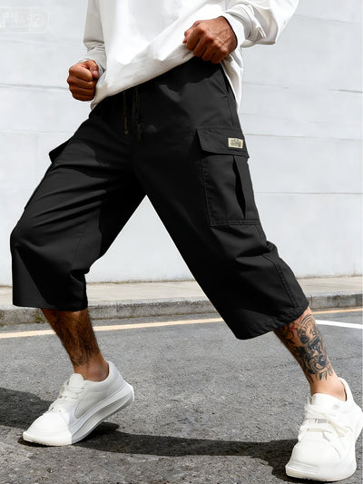 Homme Short Cargo avec Poches Latérales et Cordon de Serrage
