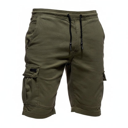 Homme Short Cargo avec Poches Utilitaires et Taille Élastique