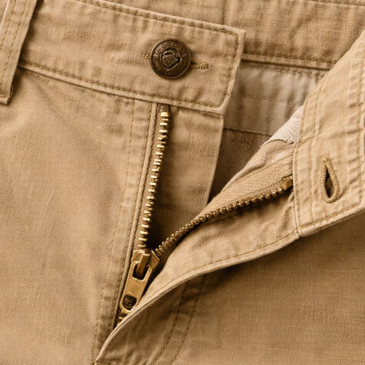 Homme Short Cargo Décontracté avec Poches Latérales et Fermeture Éclair