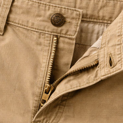 Homme Short Cargo Décontracté avec Poches Latérales et Fermeture Éclair
